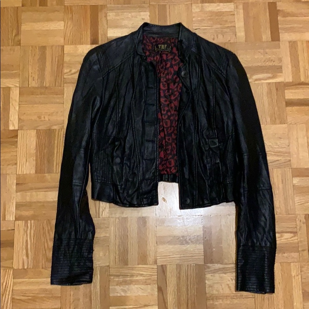💥2/$60💥Zara Pleather Jacket